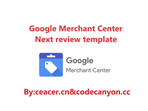 A WordPress template specifically designed for Google Merchant Center Next