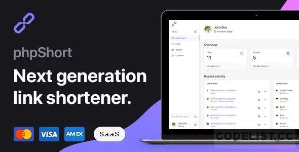 phpShort v50 - URL Shortener Platform - nulled