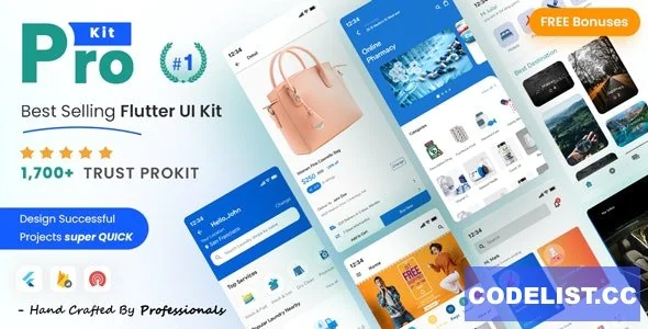 ProKit v7.7.0 - Best Selling Flutter UI Kit