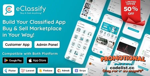 eClassify v2.7.0 - Classified Buy and Sell Marketplace Flutter App with Laravel Admin Panel - nulled