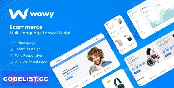 Wowy v1.30.9 - Multi-language Laravel eCommerce Script - nulled
