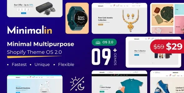 Minimalin v1.1.6 - Minimal Multipurpose Shopify Theme OS 2.0