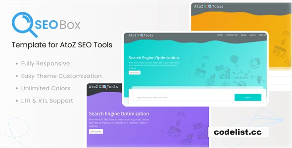 SEOBox v1.0 - Template for AtoZ SEO Tools