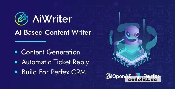 Perfex AiWriter v3.5.0 - AI Content Generator And AI Ticket Reply Module