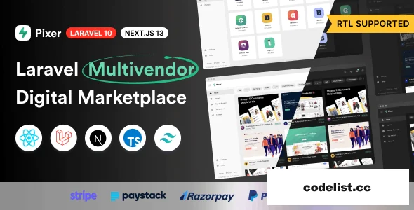 Pixer v6.9.0 - React Laravel Ecommerce Multivendor Digital Marketplace - nulled