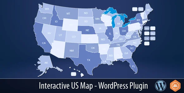 Interactive US Map v2.7 - WordPress Plugin