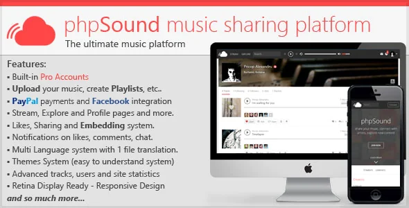 phpSound v1.1.8 - Music Sharing Platform