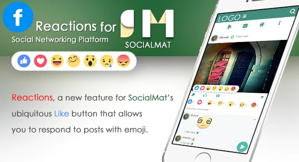 Facebook Style Reaction for SocialMat