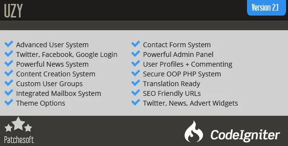 UZY v2.1 - Secure PHP Login User Management System