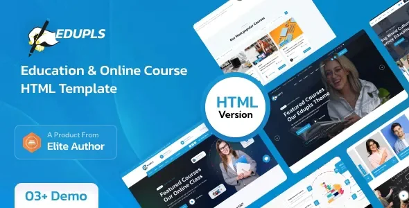 Edupls - Education &amp; Online Course HTML Template v1.0