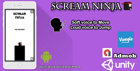 Scream Ninja: sound game Android