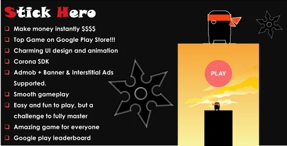 Stick Hero Inc. Leaderboard + Ads