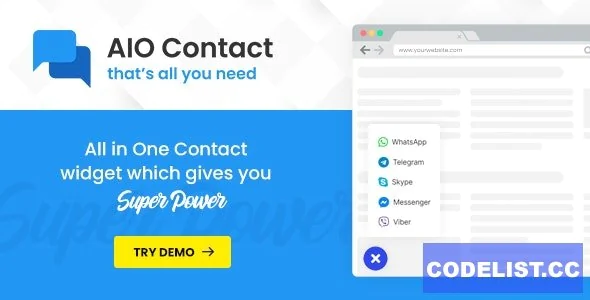 AIO Contact v2.9.0 - All in One Contact Widget