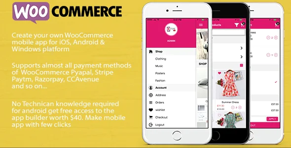 ionic 3 App for WooCommerce v4.0