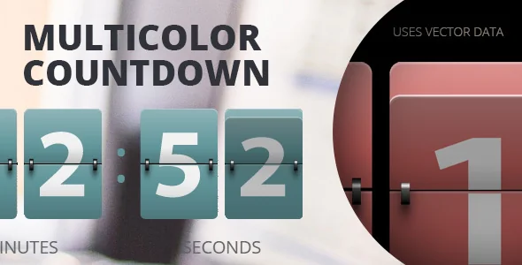 Resizable Multicolor Countdown