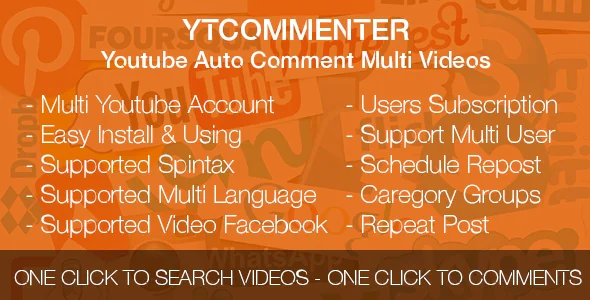 YTCommenter - Youtube Auto Comment Multi Videos