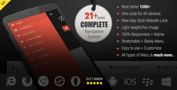 Web Slide - Responsive Mega Menu for Bootstrap 3+