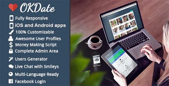 OKDate v2.1 - Complete Dating Platform: Website, iOS/Android Apps, Backend