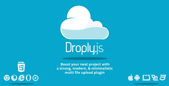 Droply.js - PHP minimalist responsive file uploader