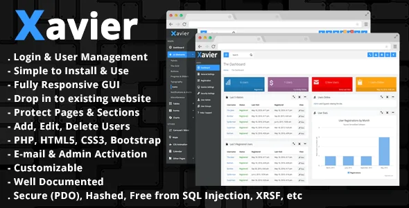 Xavier - PHP Login Script & User Management Admin Panel