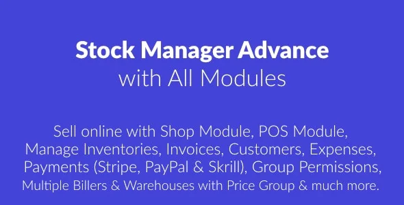 Stock Manager Advance with All Modules v4.0.0 beta4
