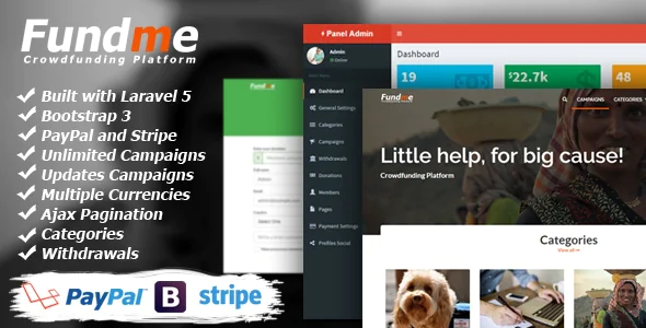 Fundme v1.8 - Crowdfunding Platform