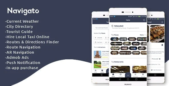 Navigato v1.1 - City Directory + Tourist Guide + Navigation app
