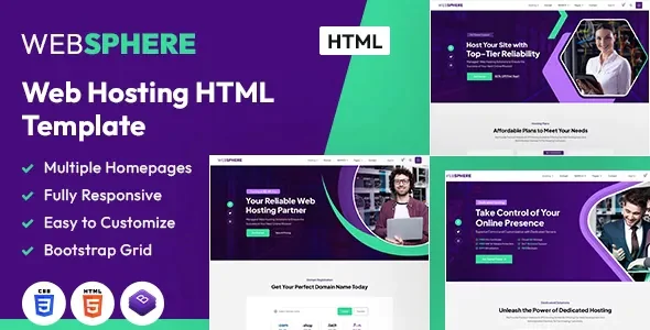 WebSphere - Web Hosting HTML Template