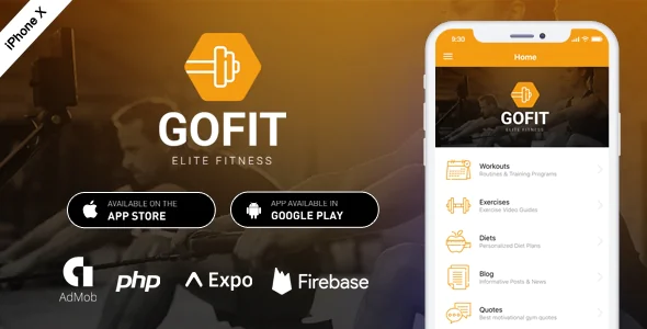 GoFit - Complete React Native Fitness App + Backend