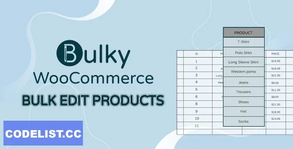 Bulky v1.3.4 - WooCommerce Bulk Edit Products, Orders, Coupons