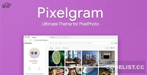 Pixelgram v1.4.1 - The Ultimate PixelPhoto Theme