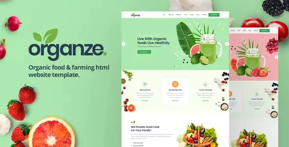 OrganZe - Organic Food &amp; Farming HTML Template