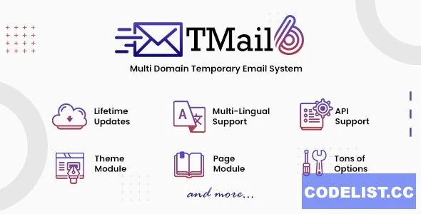 TMail v6.8.2 - Multi Domain Temporary Email System - nulled