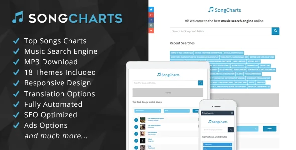 SongCharts v1.0 - Top Songs Charts and Music Search Engine