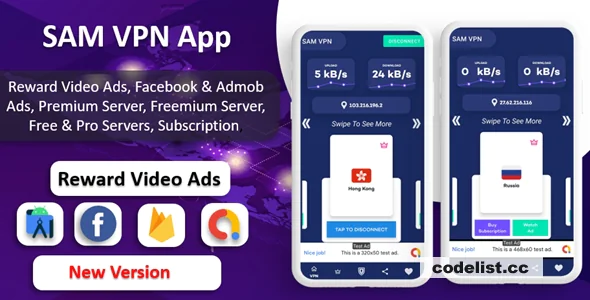 SAM VPN App v12.0 - Secure VPN and Fast Servers VPN