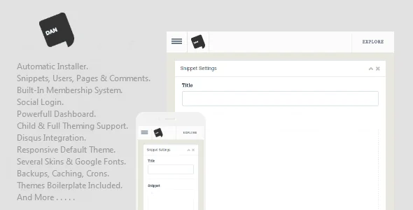 Dan v1.1 - Social Snippets Application