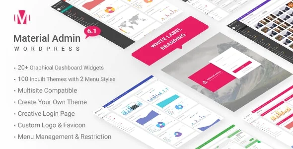 Material v8.7 - White Label WordPress Admin Theme