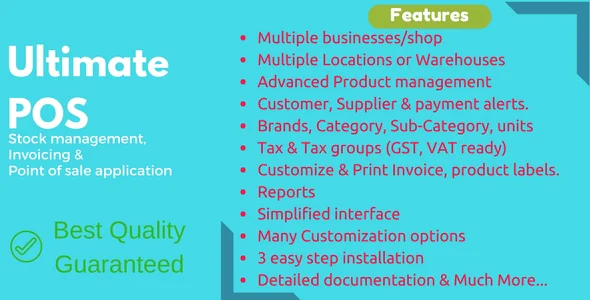 Ultimate POS v2.2.1 - Advanced Stock Management, Point of Sale & Invoicing application