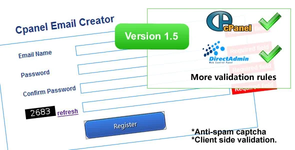 Cpanel Email Creator v1.61
