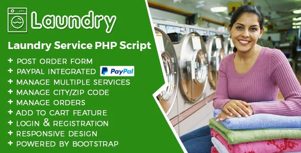 Laundry Service PHP script v3.0
