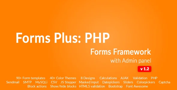 Form Framework with Admin Panel - Forms Plus: PHP v1.2.1