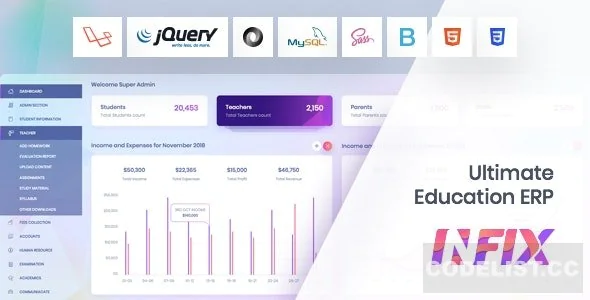 InfixEdu v4.5.1 - School Management System Software - nulled