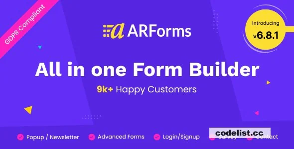 ARForms v6.8.1 + Addons Pack