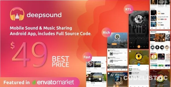 DeepSound Android v1.5 - Mobile Sound & Music Sharing Platform Mobile Android Application
