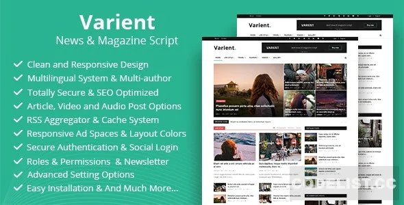 Varient v1.8.1 - News &amp; Magazine Script - nulled