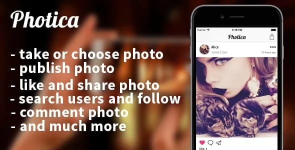 Photica Android v2.0 - photo social network
