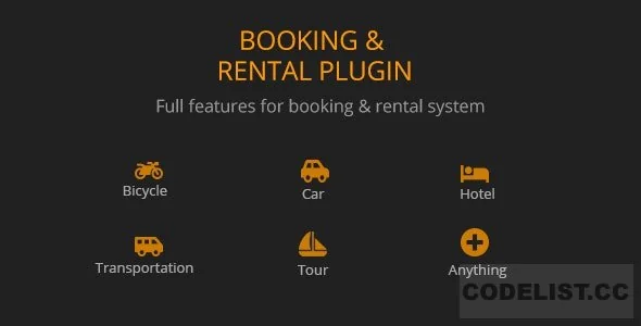 BRW v1.7.1 - Booking Rental Plugin WooCommerce