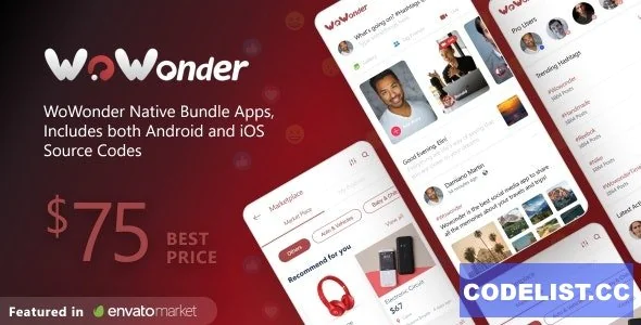 Mobile Native Social Timeline Applications v5.1.3 - For WoWonder Social PHP Script