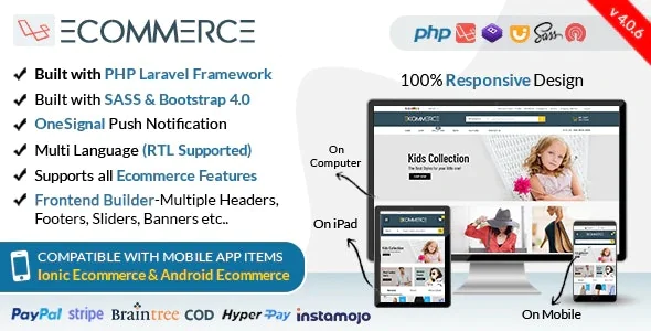Laravel Ecommerce v4.0.6 - Universal Ecommerce/Store Full Website with Themes and Advanced CMS/Admin Panel - nulled