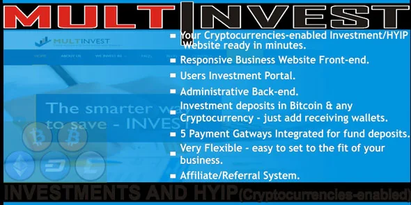 MultInvest - Cryptocurrencies Investment Script